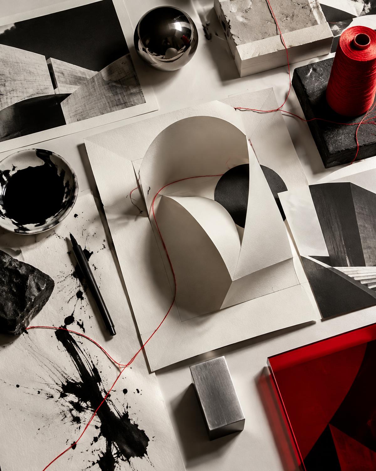 LUMÉEE strategy process with architectural paper studies